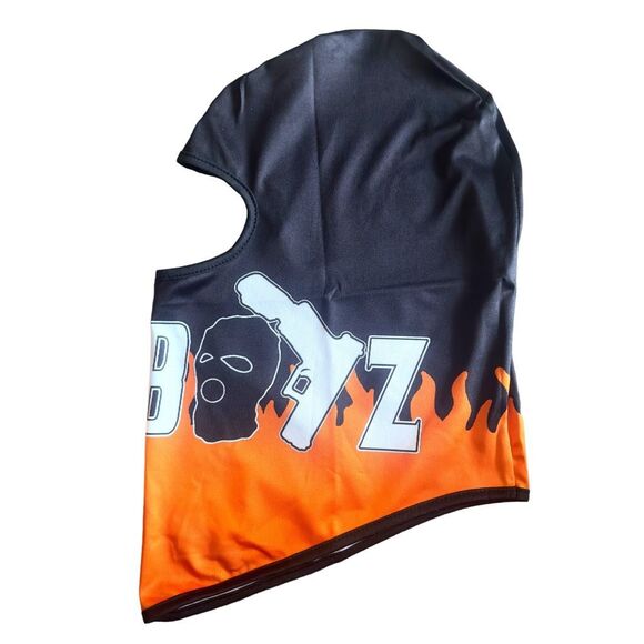NWT Orange Noz Boyz Shooters Balaclava Unisex OS | Biking Urban Trap Punk HipHop - Picture 1 of 11